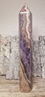 Amethyst-Achat Obelisk 25.5cm 655g