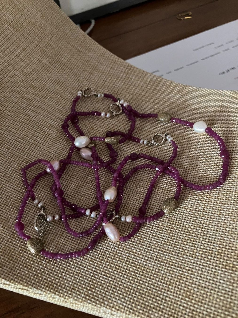 Colliers: Collier di rubini – D'occasion à Rancate par FiorAngela011 1