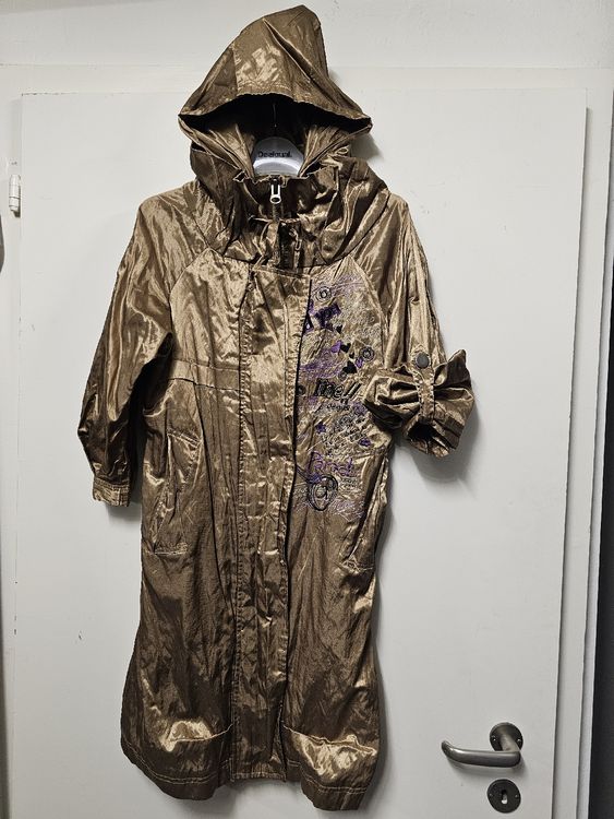 Manteau Mi-saison Desigual Taille 38/36 - Multicolore, Longueur 91 Cm, Occasion Très Bon état