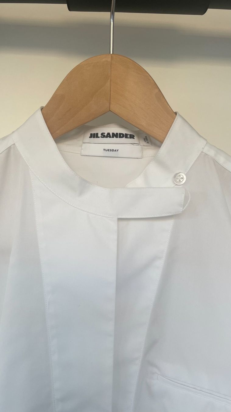 Jil Sander Blusen: Jil Sander "Tuesday" Hemd Weiss – Gebraucht aus Zürich von BaharB 1