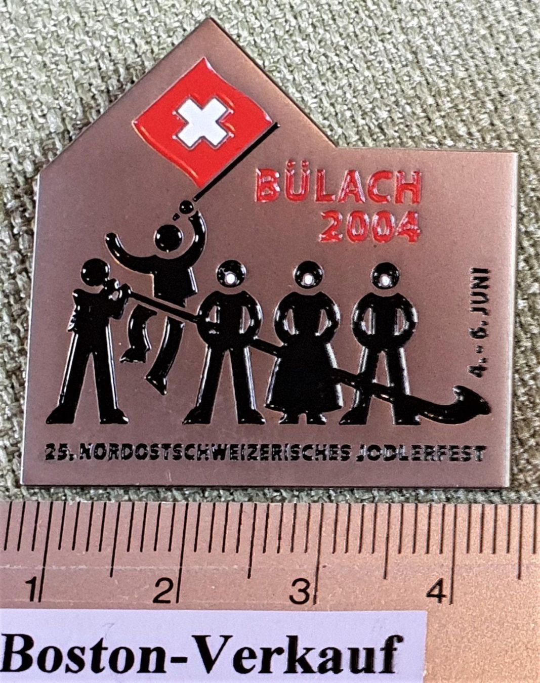 Coperchi dei cremini per caffè: D384 - Jodlerfest Bülach 2004 Schweiz – Usato da Reinach BL venduto da Boston-Verkauf 2