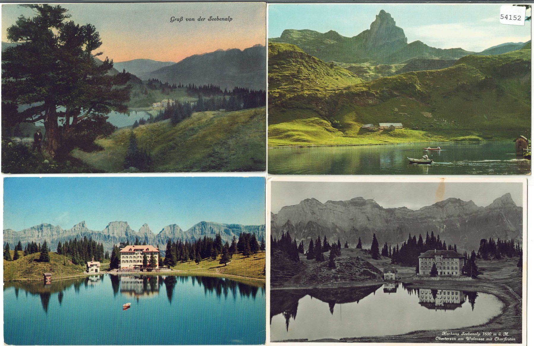 Ansichtskarten: 4 AK - Seebenalp – Gebraucht aus Ettingen von Kartenplanet
