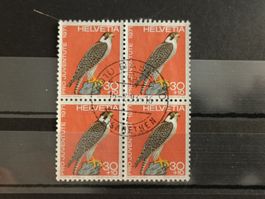 1971 PJ Wanderfalke Viererblock Vollstempel