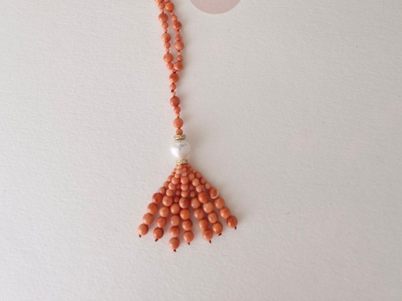 Catenine: Korallenkette mit schöner Quaste – Nuovo e nell'imballaggio originale da Muenchen venduto da enjoymunichdesign 7