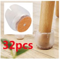 32x Silikon Stuhl Kappen Füße Pads Set