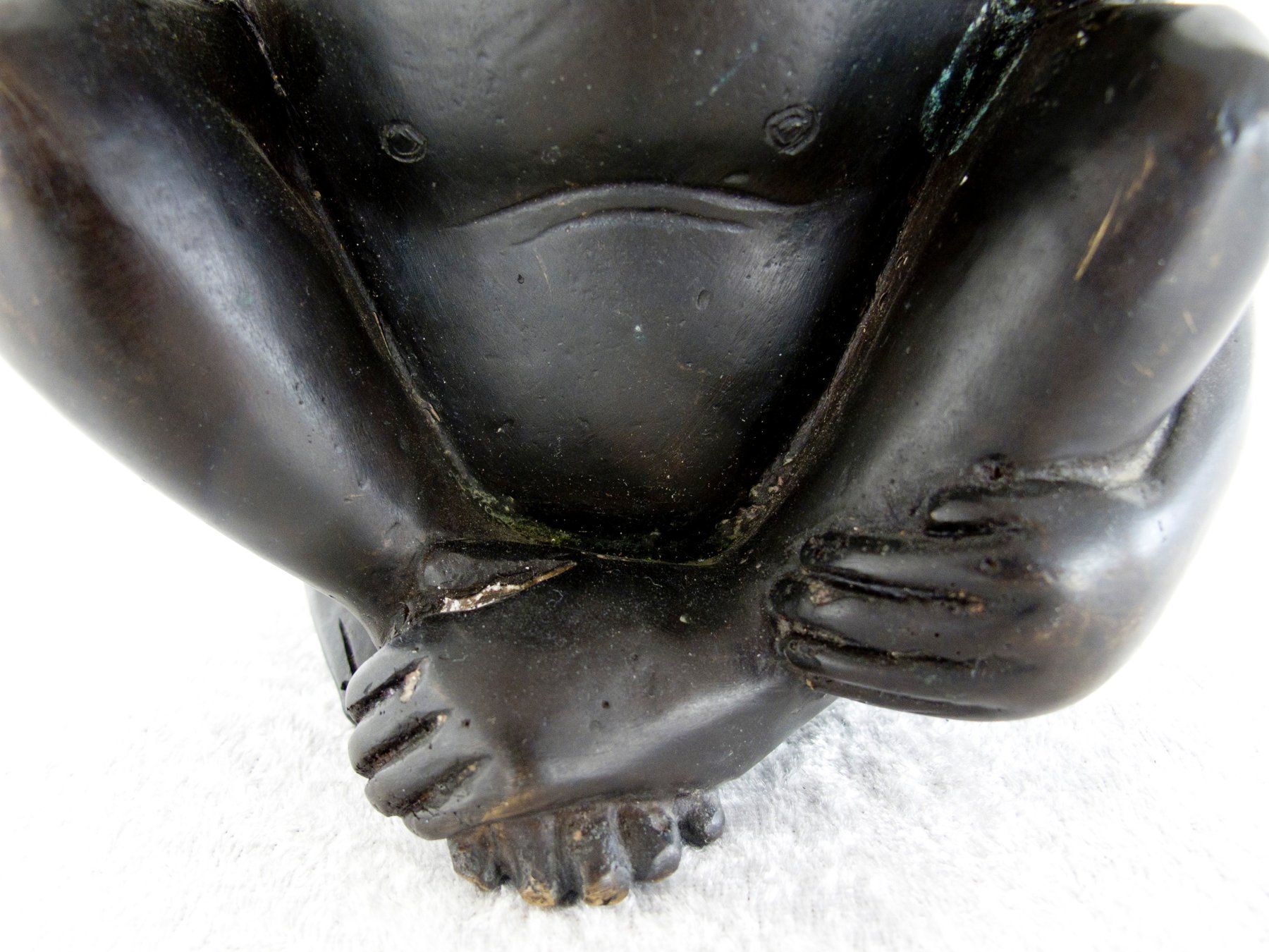 Sculture & Statue: AFFE SKULPTUR Messing Brass Monkey Schimpanse Figur – Usato da Blauen venduto da wosonst 6