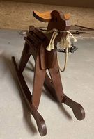 Cheval à bascule en bois vintage