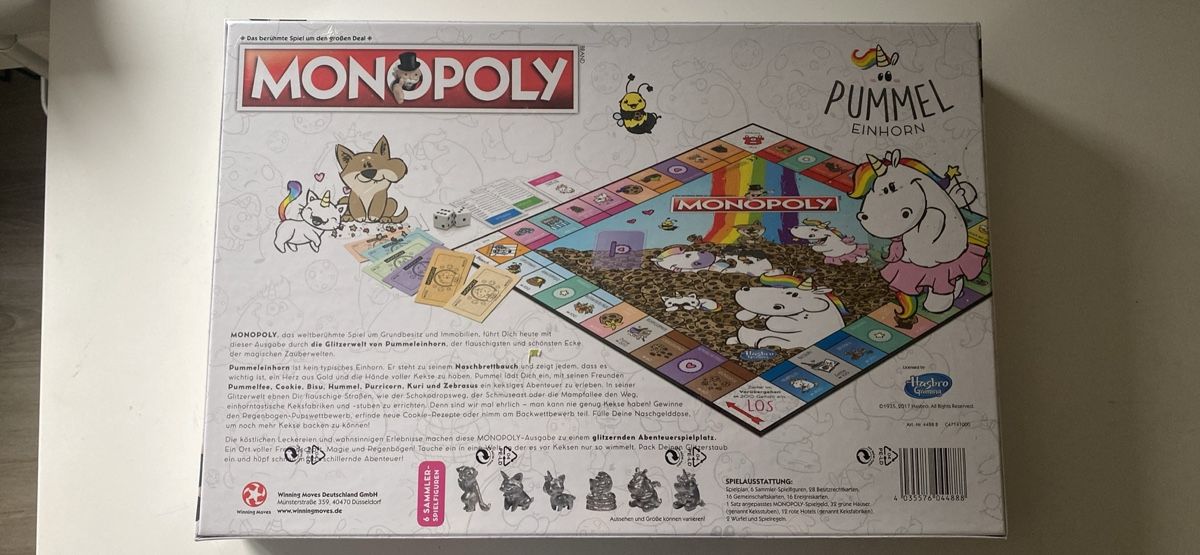 Giochi: Monopoly Pummeleinhorn Limited Edition! – Nuovo e nell'imballaggio originale da Ebersecken venduto da weissdochouned 1