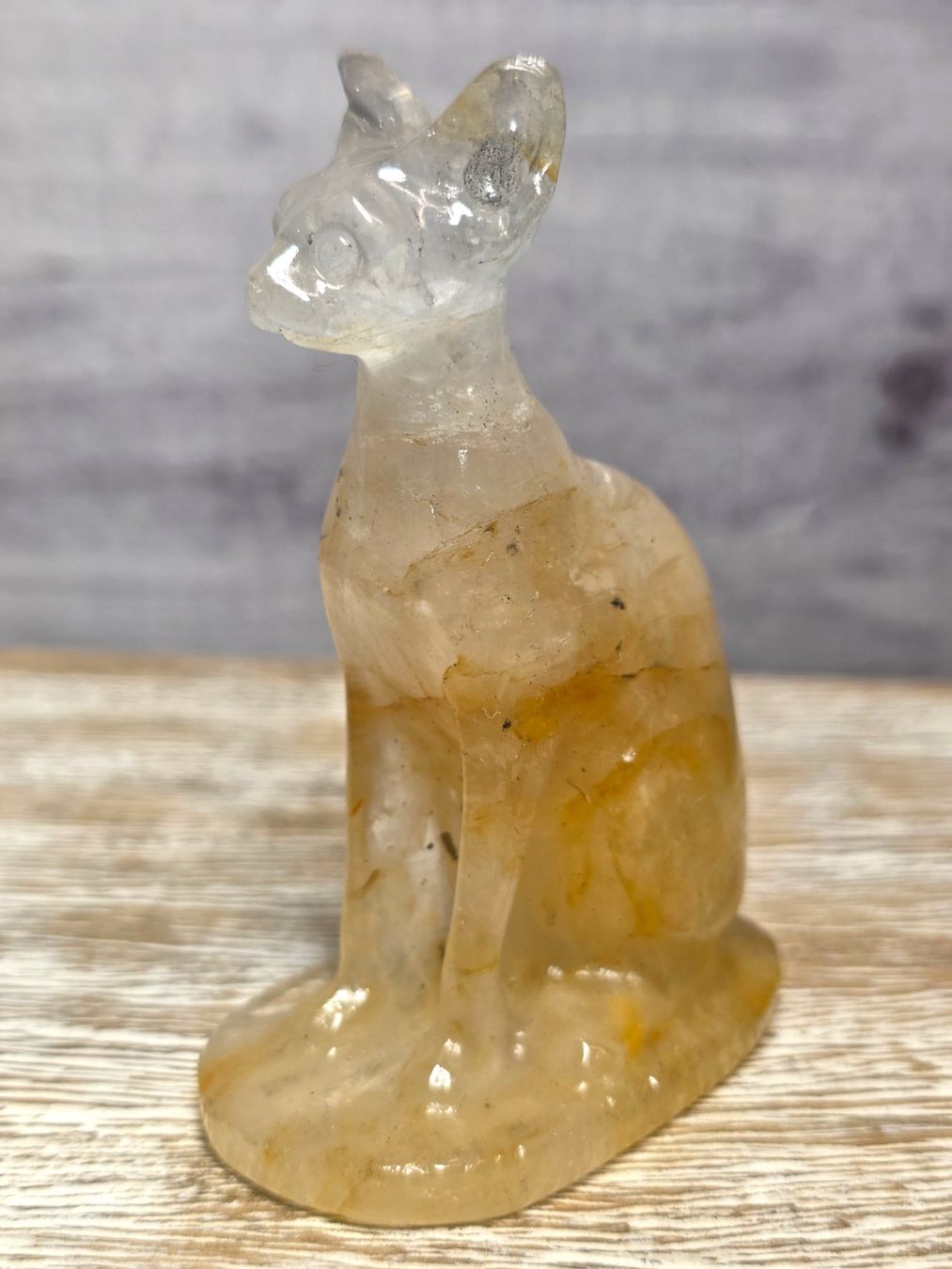 Minerali & Pietre curative: Golden Healer Sphinx Katze 120g – Nuovo e nell'imballaggio originale da Matzingen venduto da Shay_Crystalz 1