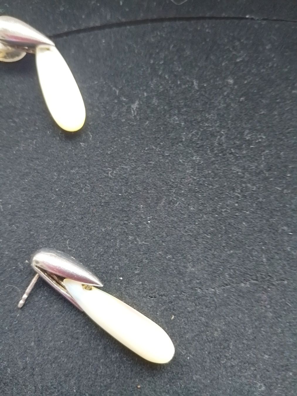 Boucles d'oreille: Silberohrringe mit Perlmutt – D'occasion à Steinhausen par Siris01 2
