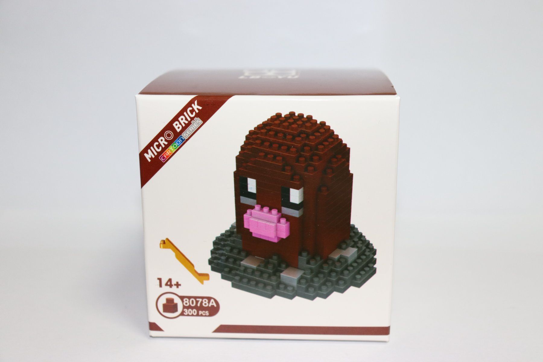 Pokémon Statuette: Pokémon Micro Brick Cartoon Digda,  300 Teile – Nuovo e nell'imballaggio originale da Bern venduto da Maxdamato 1