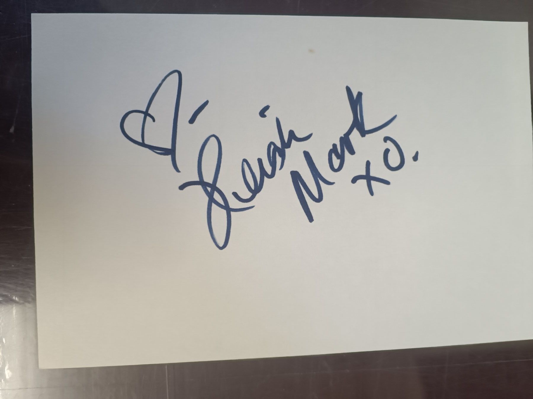 Autografi: Heidi Mark - US Schauspielerin & Playmate – Usato da Menziken venduto da Artographs