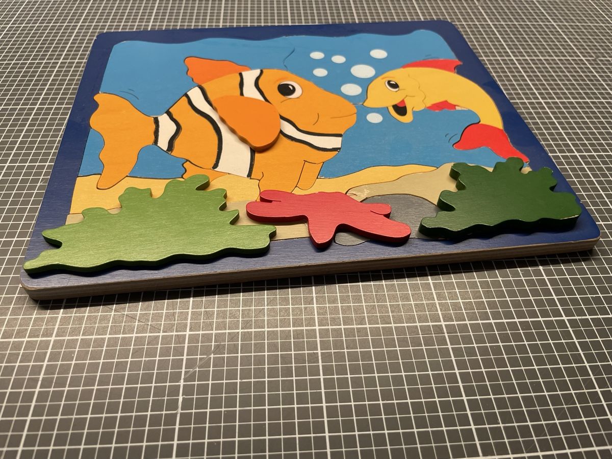 Puzzles: Puzzle: Fische mit 3D Flossen – Gebraucht aus Bergdietikon von stefania_88 1