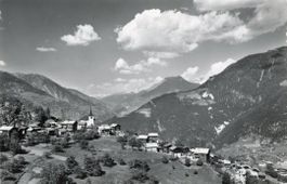Zeneggen  VS  ob Visp    mit Rhônetal       um 1962