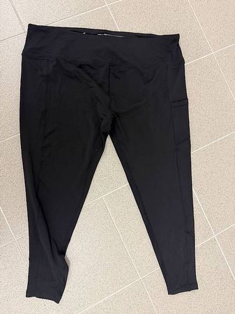 Schwarze Sportleggins, Gr XXL