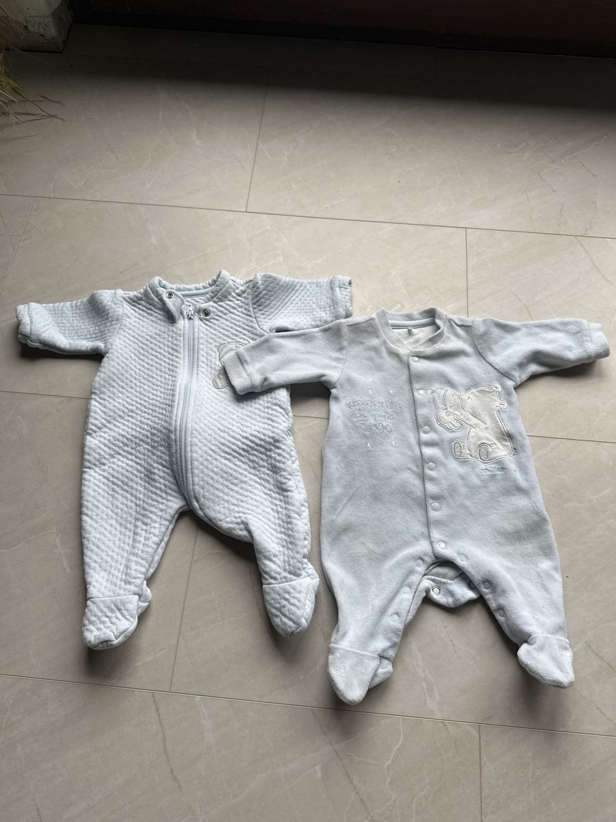 Lotti & Set di vestiti: 2 Babystrampler Blau – Usato da Tägerig venduto da Unbekannt5522