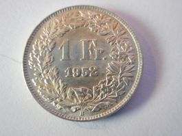 1 Fr. 1952 silber  unz