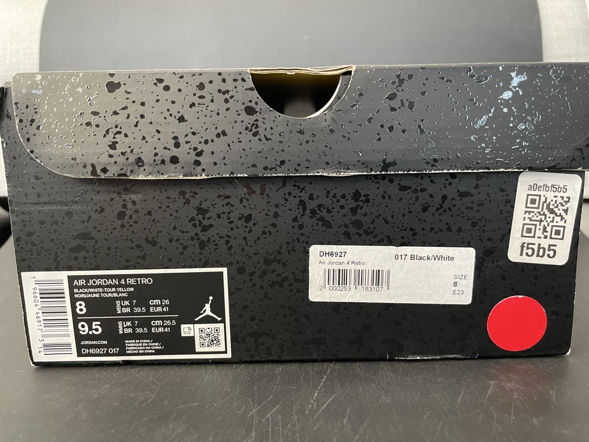 Jordan Scarpe da uomo: Nike Air Jordan 4 Retro, Black Thunder – Usato da Remetschwil venduto da Dissler75 5