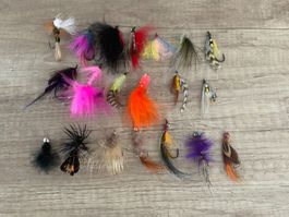 Fliegenfischen Köder Set Konvolut