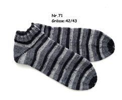 Sneaker - Socken handgestrickt  Gr.42/43  Nr.71