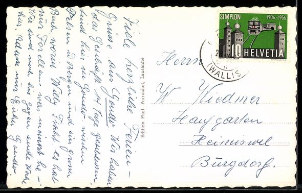 Cartoline postali: AK Gondo, Vue générale – Usato da Berlin venduto da bartko-reher 1