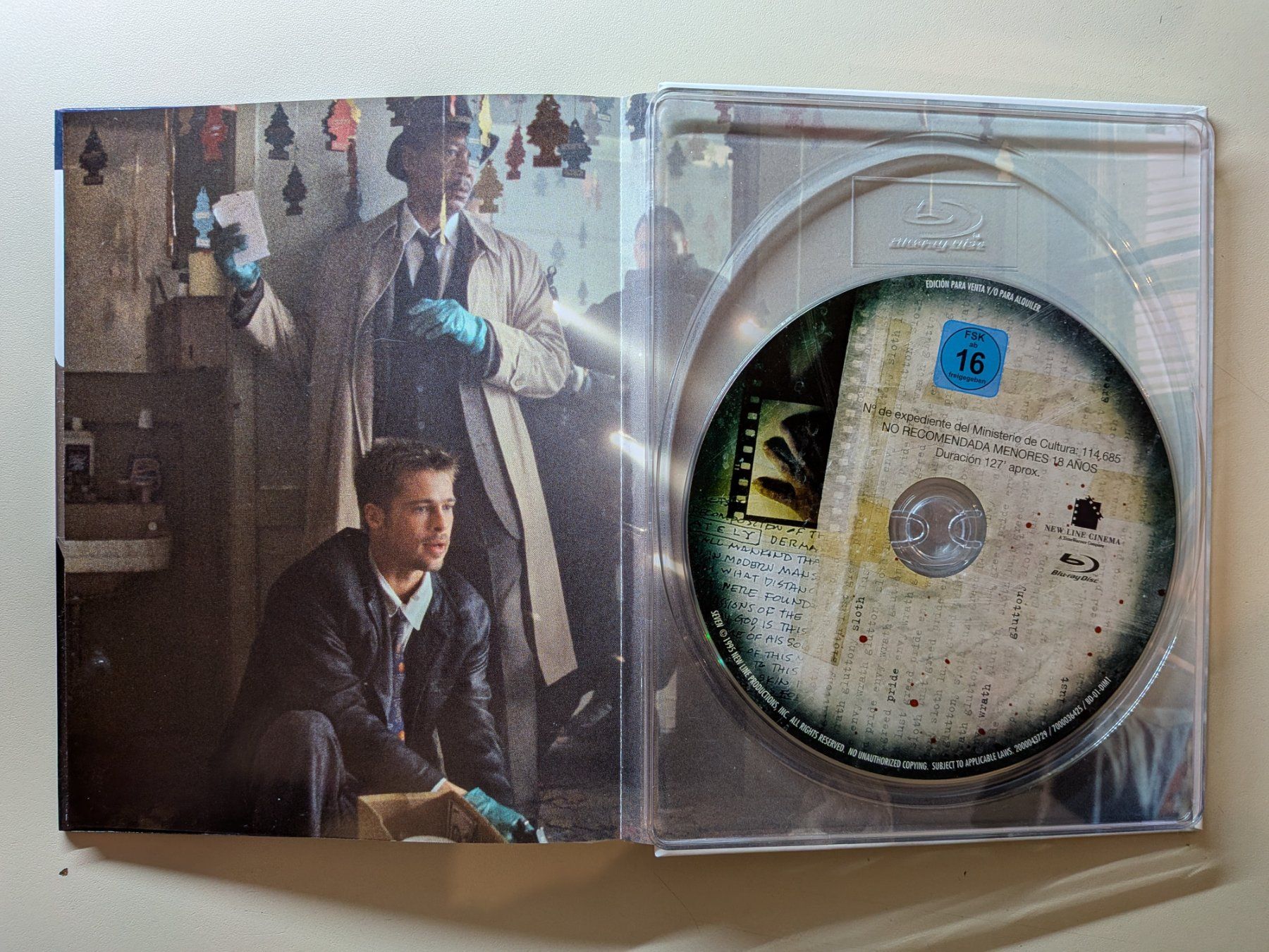 Tutti i DVDs: "Sieben - Mediabook" mit Brad Pitt [Blu-ray] – Usato da Port venduto da gecotom 4