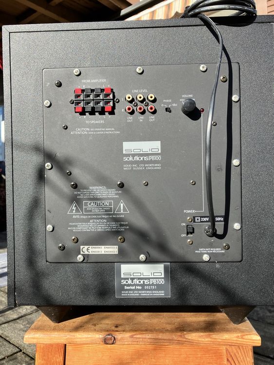 Solid pb100 subwoofer cheap