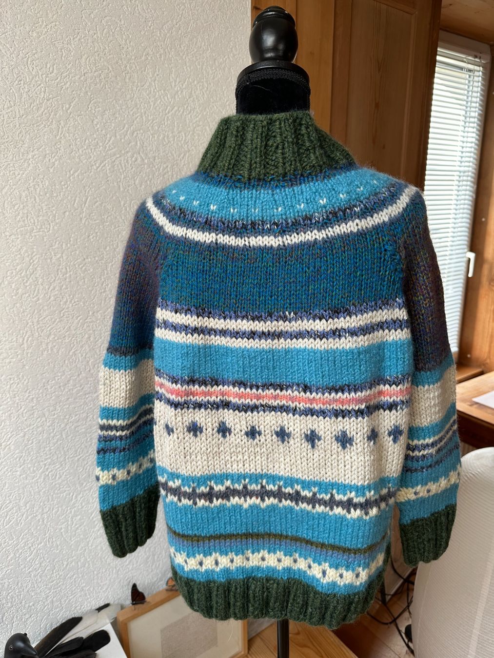 Giacche: Handgestrickte Jacke Wolle - einzigartig! 38/40 – Nuovo (secondo la descrizione) da Gümmenen venduto da FelizitasHermann 3