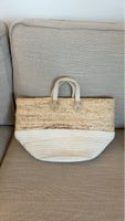 Sommer Strandtasche Stroh Bast mittelgross