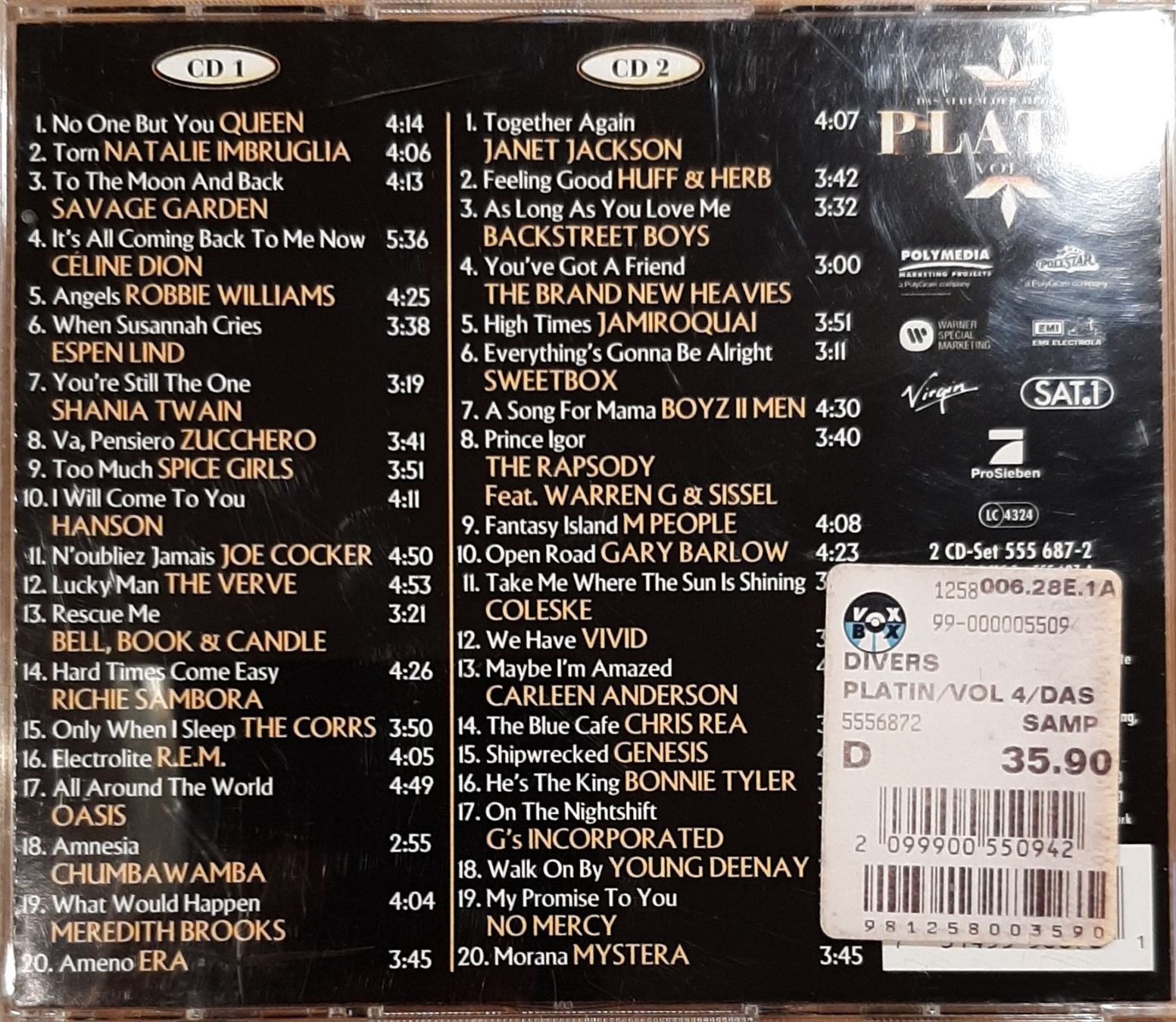 CDs: Platin Vol.4 - Album der Megastars, 2CD Hit Sampler 1998 – D'occasion à Schönenberg TG par breiti12 1