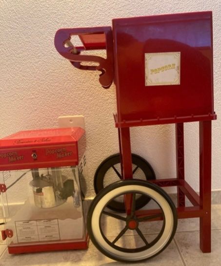 Rosenstein & Söhne Retro-Popcorn-Maschine "Movie" & Rollwa | Kaufen Auf