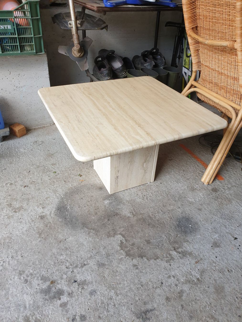 Tables: Travertin Coffee Tabel – D'occasion à rebstein par spacy73 1