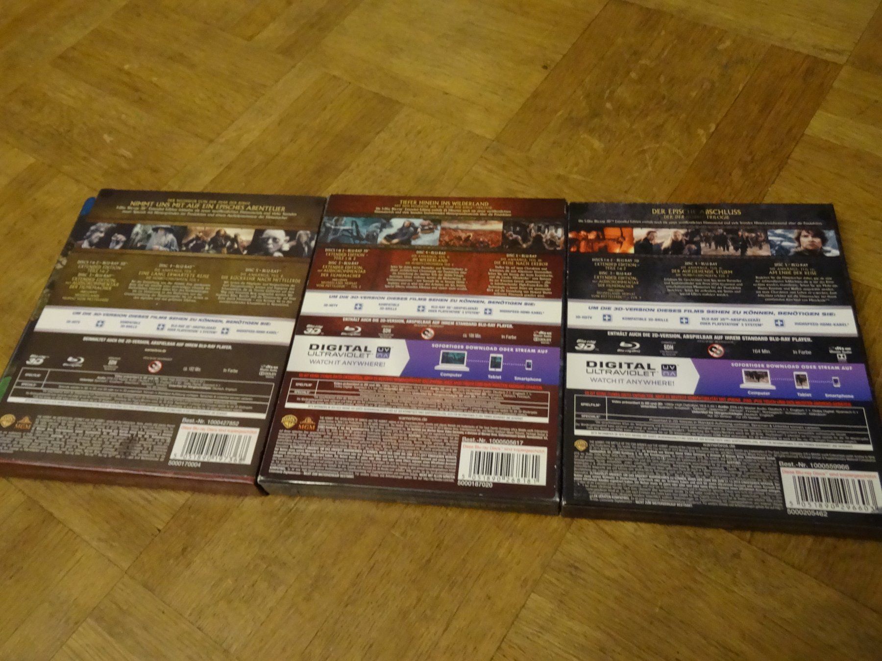 Tutti i DVDs: Der Hobbit Trilogie Extended Edition 3D Blu-ray – Usato da Olten venduto da Disc-Verkauf 1