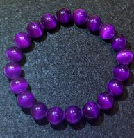 Lila Katzenauge Armband