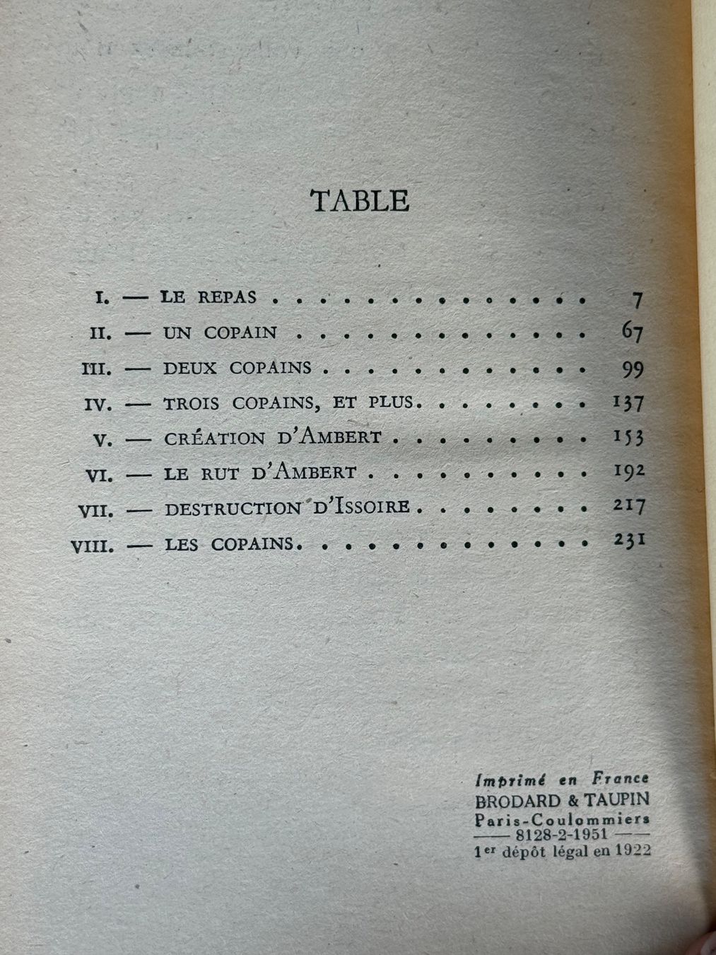 Libri: Jules Romains Les Copains Gallimard 1922 – Usato da Itingen venduto da uhu777 7