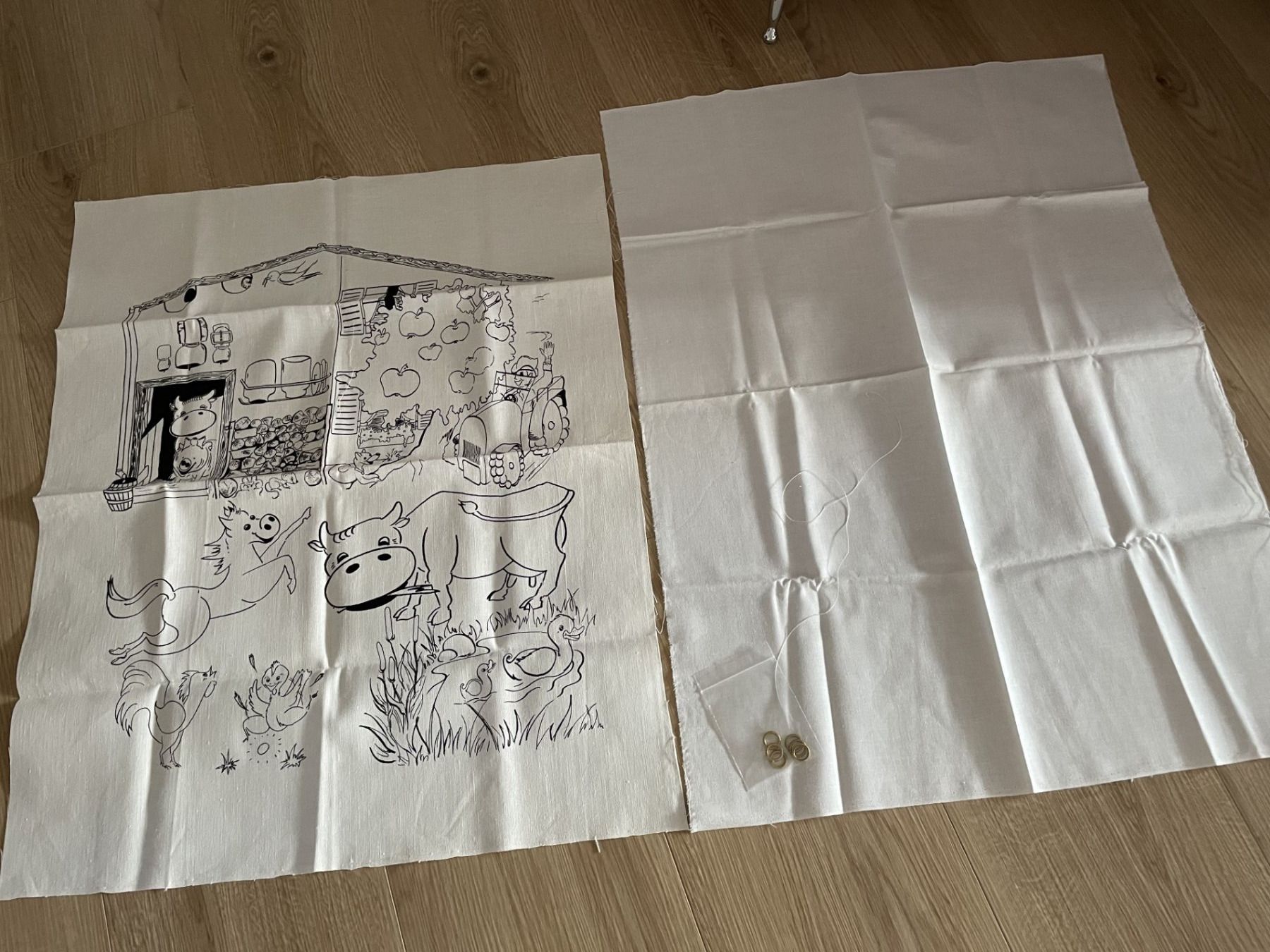 Foto & Immagini: Wandbehang zum Bemalen mit Textilfaren – Nuovo (secondo la descrizione) da Winkel venduto da Kade50 1