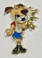 USA 94 Fussball WM Anstecker / Pin mit Maskottchen Striker