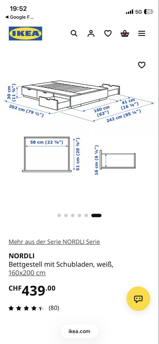 Ikea Betten: Ikea Nordli Bett – Gebraucht aus Winterthur von sina852636 3