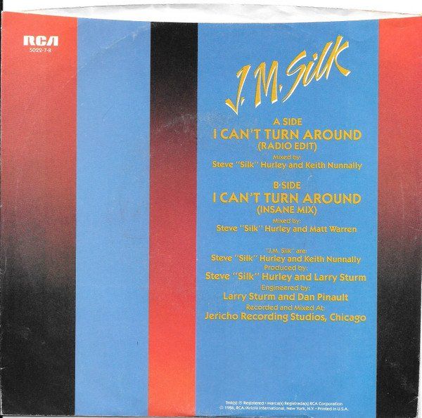 Dischi in vinile: J.M. Silk: I Can't Turn Around 7" – Usato da Steinhausen venduto da Vilivinili 1