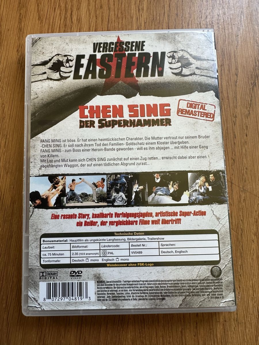 Alle DVDs: Chen Sing der Superhammer Eastern Edition DVD – Gebraucht aus Benken ZH von Audi-erich 1
