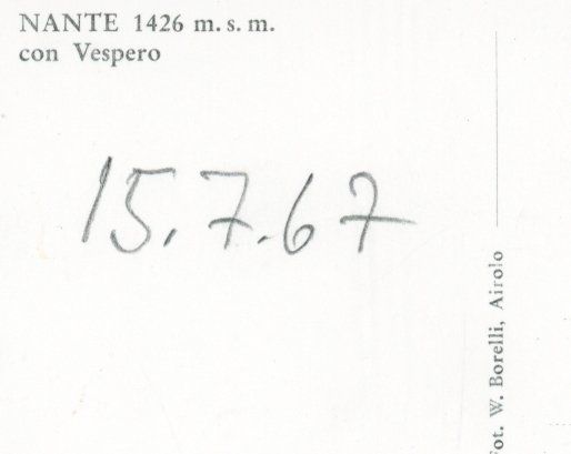Cartoline postali: Nante   TI            um 1967 – Usato da Brig venduto da Valcards54 1