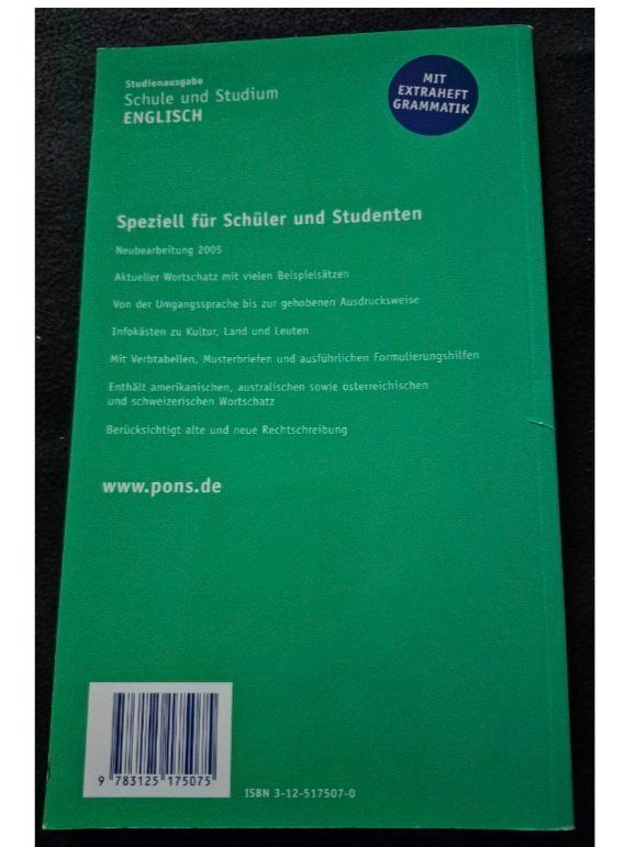 Libri: Spanisch Wörterbuch PONS /Englisch Grammatik – Usato da Adliswil venduto da cha_fq9f 8