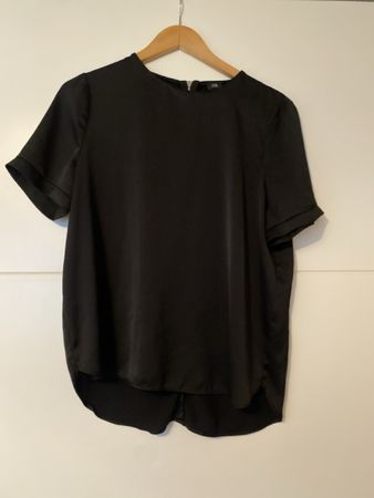 River Island Bluse, schwarz, Grösse 40 🖤