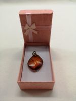 PENDENTIF VINTAGE /AMBRE & ARGENT