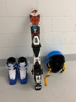 Kinder Ski-Set ( Helm, Ski, Schuhe -Salomon)