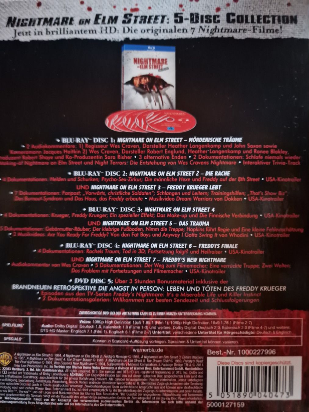 Tutti i DVDs: Nightmare on Elm Street Collection Blu-ray – Usato da wünnewil venduto da mar_f2z8 1