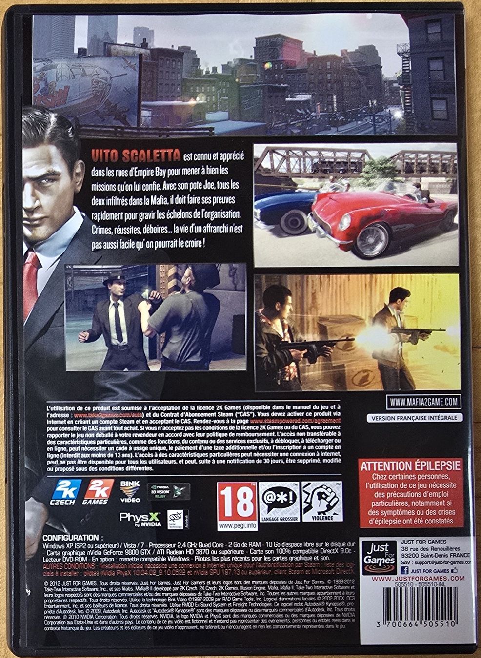 Microsoft Giochi: PC : Mafia II – Usato da Froideville venduto da xXSebastienXx 1