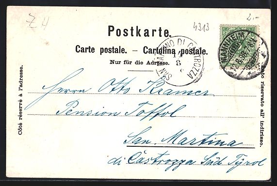 Cartoline postali: Zürich, Teilansicht mit Kirche, Uferpar – Usato da Berlin venduto da bartko-reher 1