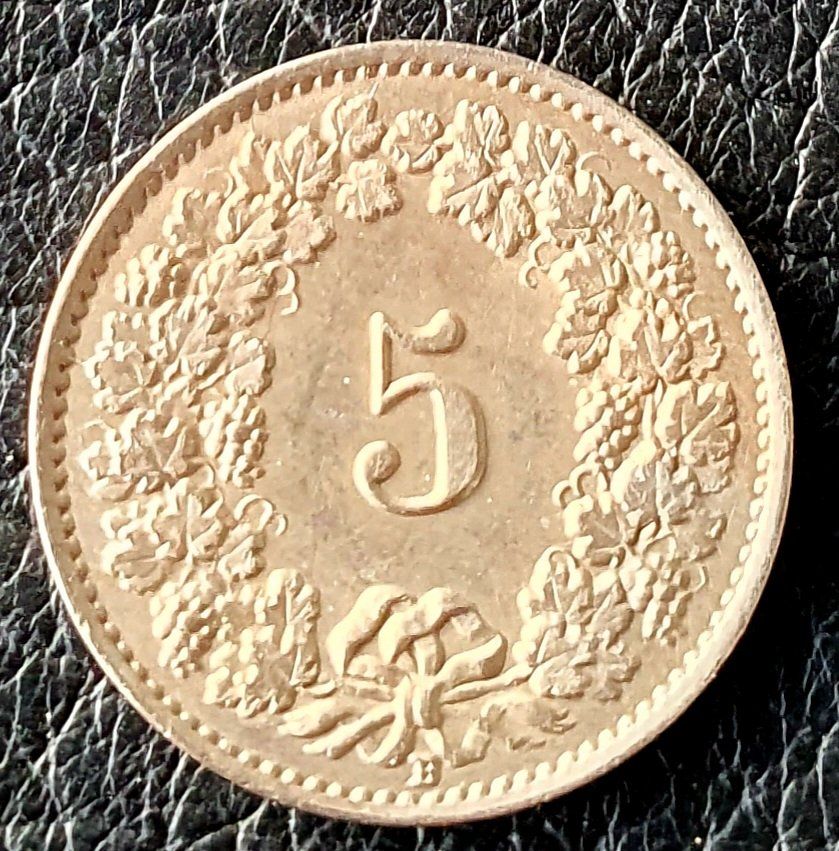 Alle Münzen: 5 Rp.1921 – Gebraucht aus Egerkingen von Acc1