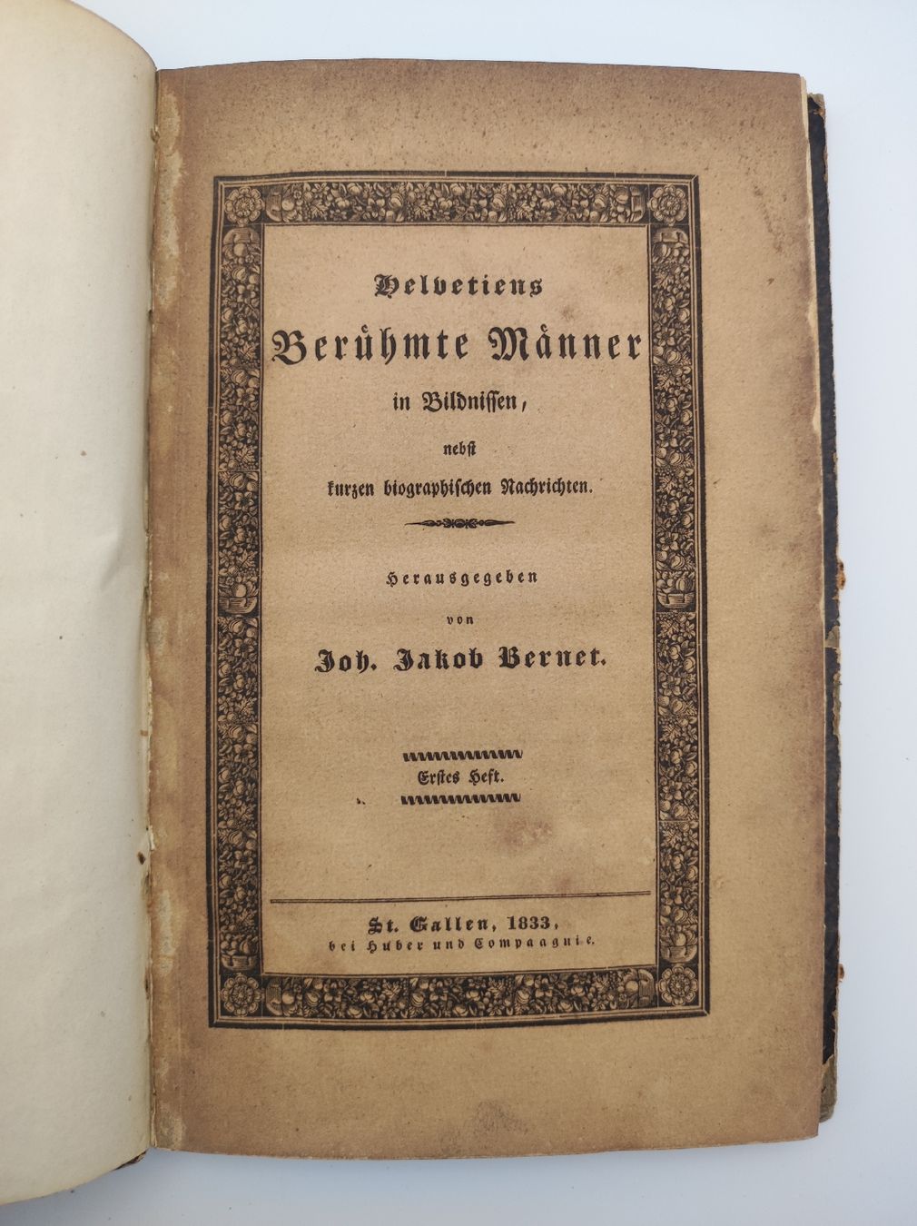 Bücher: HELVETIENS BERÜHMTE MÄNNER - 1833  – Gebraucht aus Goldach von Gaip 7